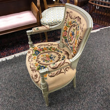 Load image into Gallery viewer, Floral Needlepoint Arm Chair (33x24x22)
