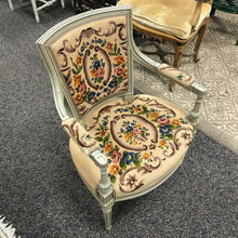 Load image into Gallery viewer, Floral Needlepoint Arm Chair (33x24x22)
