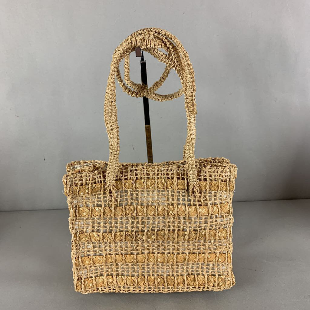 Indeed Woven Straw Purse (9x10x5