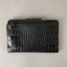 Load image into Gallery viewer, Brighton Black Embossed Leather Clutch Wallet (As-Is) (4.5x7&quot;)
