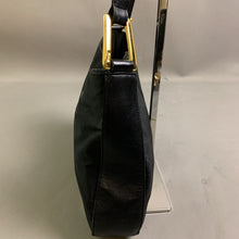 Load image into Gallery viewer, DKNY Black Nylon Leather Trim Shoulder Bag Purse (9x11x3&quot;)
