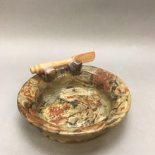Load image into Gallery viewer, Reinert Brie Baker Dish w Wood Paddle Signed (7&quot; x 2&quot;)
