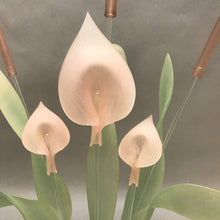 Load image into Gallery viewer, 1990s Floralique Acrylic Calla Lily Floral Display (24&quot; x 16&quot;)
