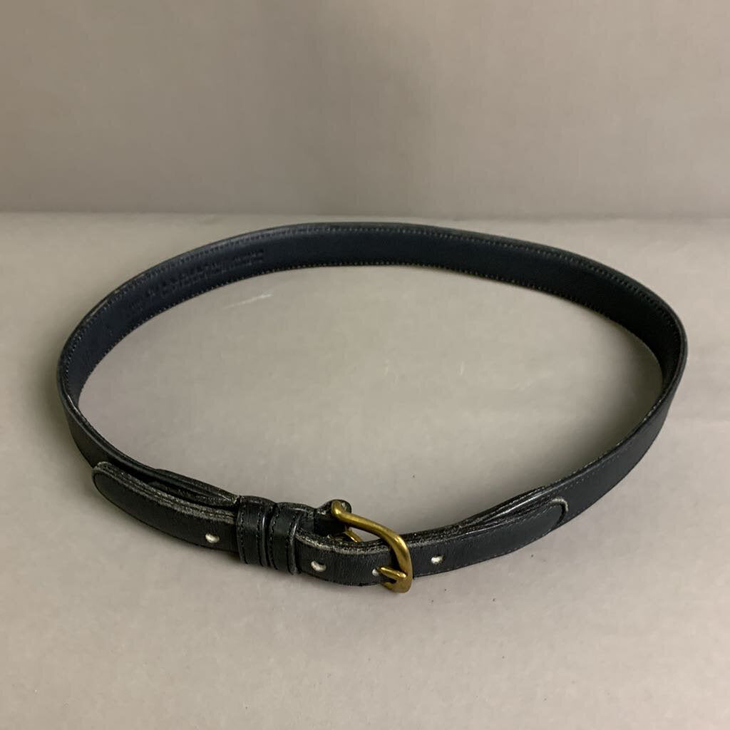 Coach Black Leather Belt Size 28 (31