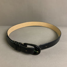 Load image into Gallery viewer, Mark Shale Black Buffalo Calf Leather Belt Size Medium (35.5&quot;)
