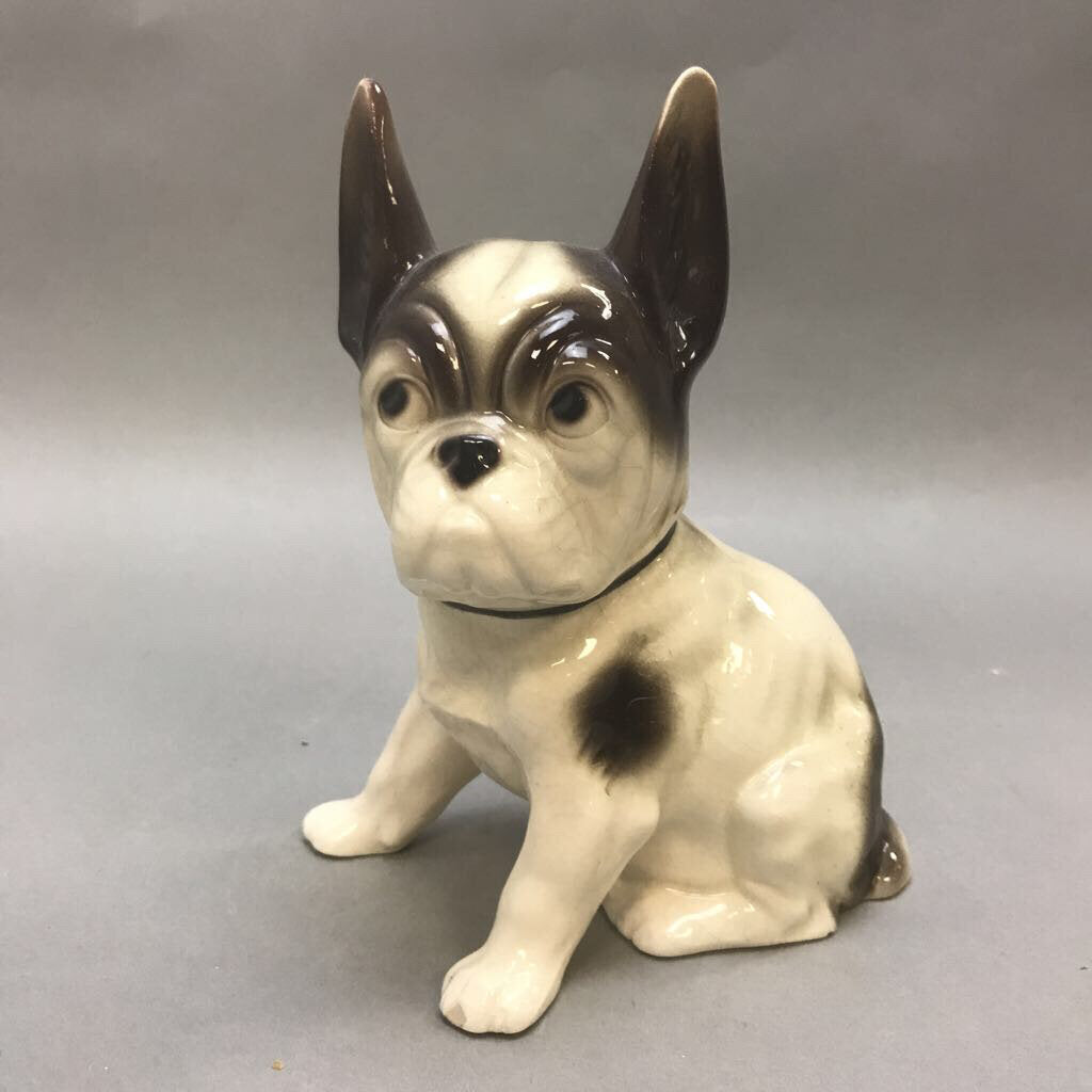 Vintage Sitting French Bull Dog Figurine (8