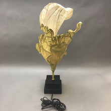 Load image into Gallery viewer, Jack in the Pulpit Paper Art Table Lamp Wood Base (24&quot;)
