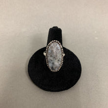 Load image into Gallery viewer, Silver Plated Dendritic Opal Ring sz 8
