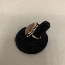 Load image into Gallery viewer, Silver Plated Dragons Blood Jasper Ring sz 8
