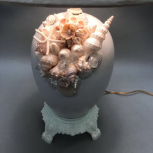 Load image into Gallery viewer, White Sea Shell Embellished Table Lamp (24&quot;)
