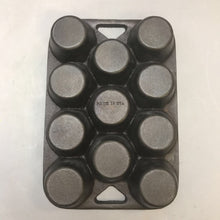 Load image into Gallery viewer, Vintage Cast Iron Muffin Pan (10&quot;x7&quot;x1.75&quot;)
