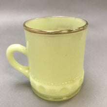 Load image into Gallery viewer, Custard Uranium Glass Souvenir Coffee Cup Tomah, Wis.
