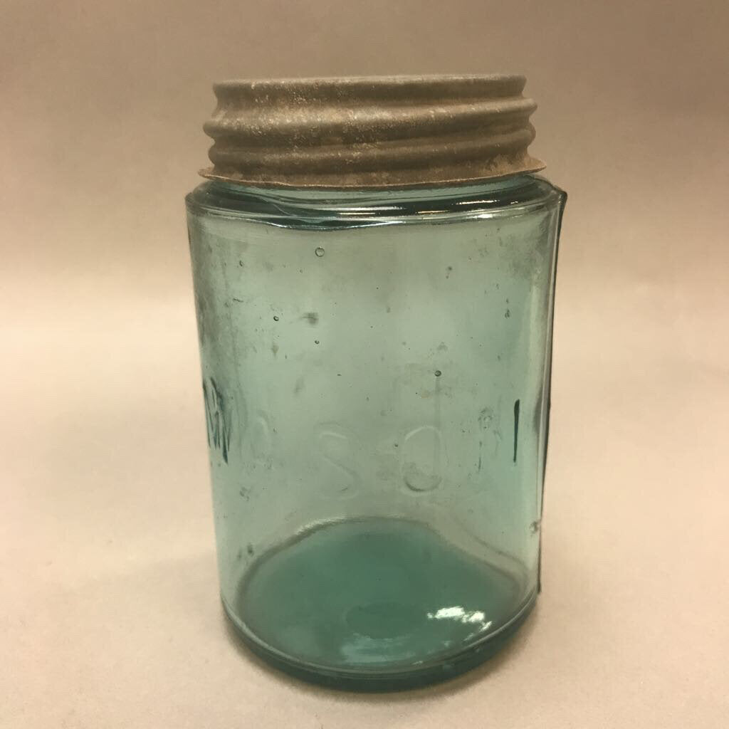 Blue Glass Mason Jar