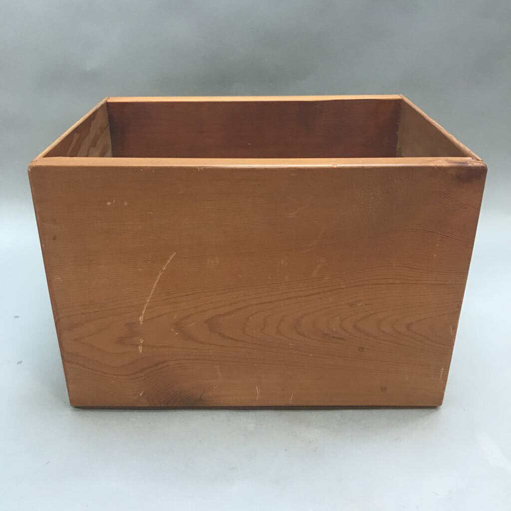 Wood Storage Box - No Lid (13x10x9