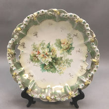 Load image into Gallery viewer, Vintage Porcelain RS Germany Green Floral Cake Plate (10x10)
