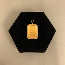Load image into Gallery viewer, Credit Suisse Fine Gold 10g Bar in 14K Setting Pendant (14.8g total)
