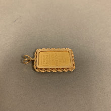 Load image into Gallery viewer, Credit Suisse Fine Gold 10g Bar in 14K Setting Pendant (14.8g total)

