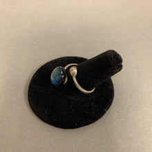 Load image into Gallery viewer, Sterling Dichroic Art Glass Adjustable Ring
