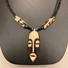 Load image into Gallery viewer, Vintage Handmade African Bone Mask Necklace
