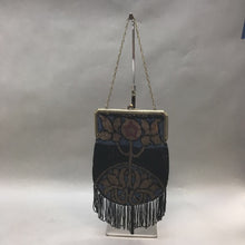 Load image into Gallery viewer, Antique 1920s Beaded Brass Frame Purse As Is (12&quot; x 7.5&quot;)
