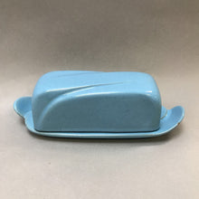Load image into Gallery viewer, Frankoma Lazy Bones Blue Butter Dish (2.75x8.5x2.5) (As-Is)
