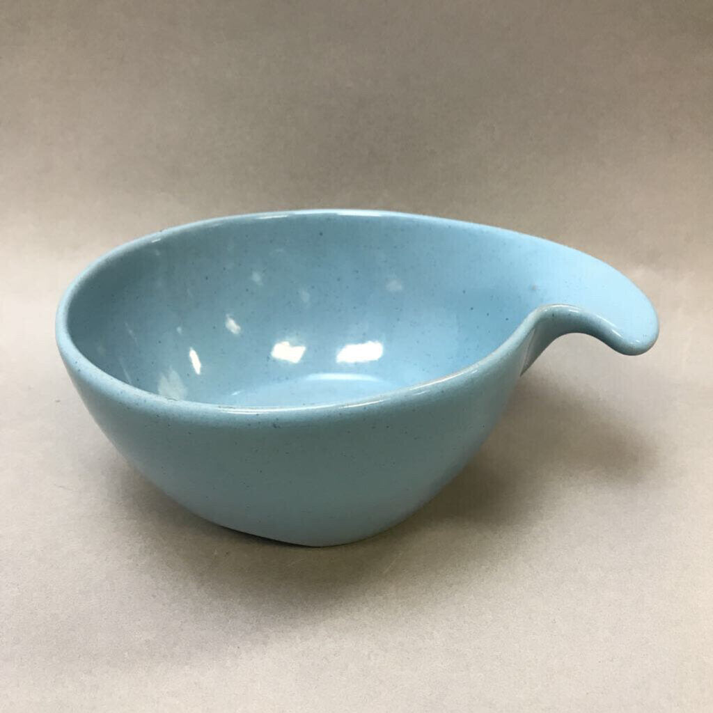 Frankoma Lazy Bones Blue Lugged Cereal Bowl (2.5x5x7) (2 Available)