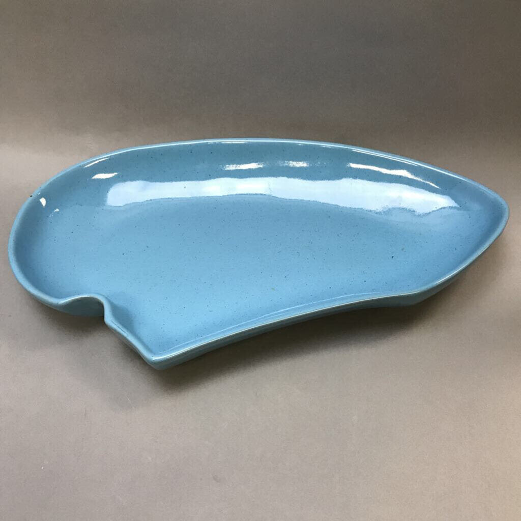 Frankoma Lazy Bones Blue Serving Platter (14.5x8.5)