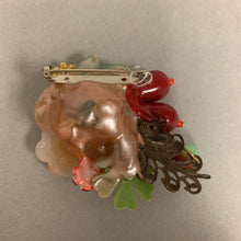 Load image into Gallery viewer, Joli Jewelry Flower Mosaic Brooch Pin New &amp; Vintage Components (3&quot;)
