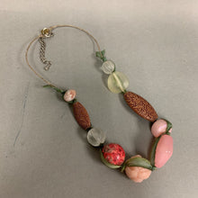 Load image into Gallery viewer, Teresa Goodall Pink &amp; Green Mixed Bead Necklace (20&quot;)
