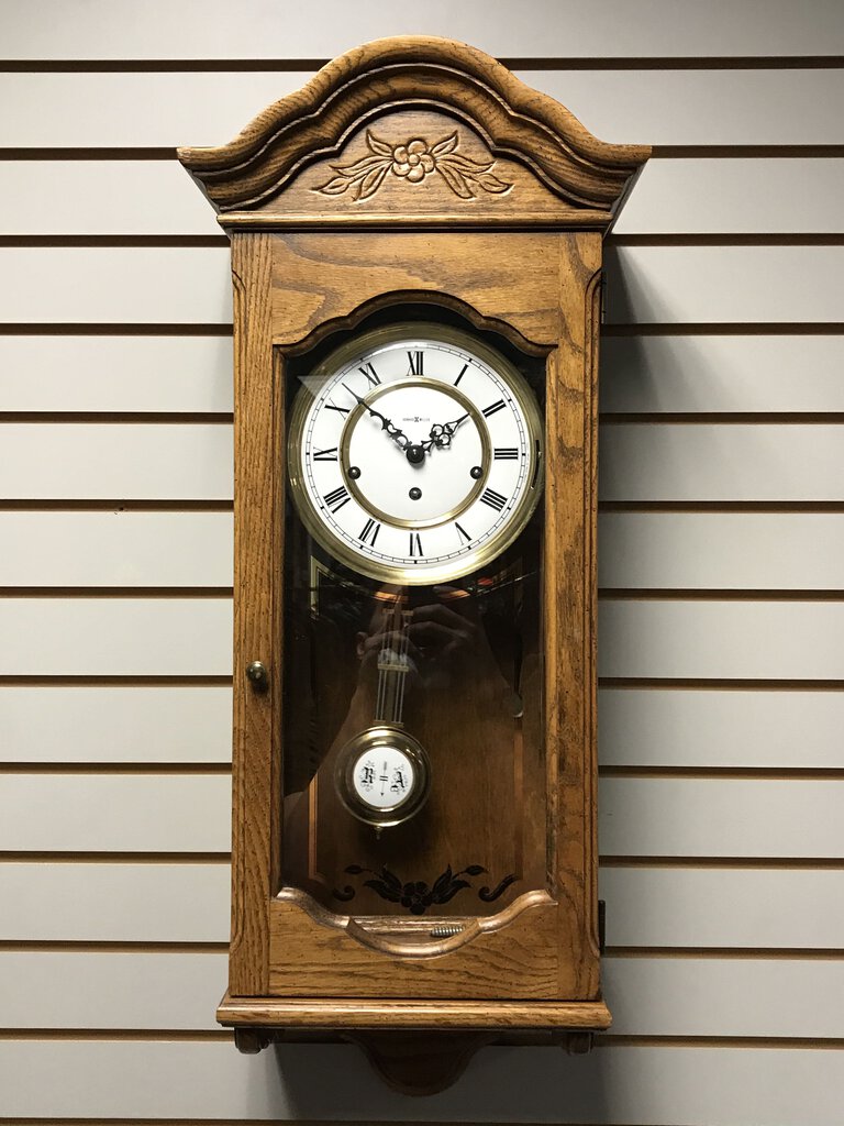 Howard Miller Oak Triple-Chime Wall Clock #612-578 (~32