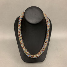 Load image into Gallery viewer, Woven Multicolor Bead Round Necklace (20&quot;)
