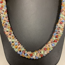 Load image into Gallery viewer, Woven Multicolor Bead Round Necklace (20&quot;)
