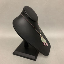 Load image into Gallery viewer, Rose Quartz Jade Freshwater Pearl Seed Bead Wrap Necklace (18&quot;)
