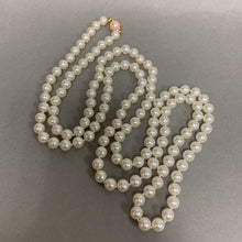 Load image into Gallery viewer, Vintage Carolee Long Faux Pearl Necklace Signed (48&quot;)
