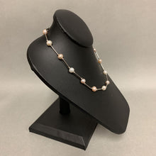 Load image into Gallery viewer, Ophelie White &amp; Pink Pearl Station Necklace (17&quot;)
