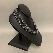 Load image into Gallery viewer, Gray Freshwater Pearl Triple Strand Necklace (19&quot;)
