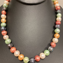 Load image into Gallery viewer, Multicolor Freshwater Pearl 14K Clasp Necklace (17&quot;)
