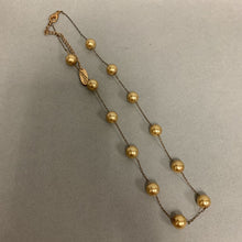 Load image into Gallery viewer, Mikassa Gold Pearl Station Necklace (19&quot;)
