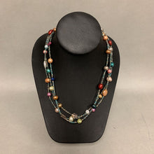 Load image into Gallery viewer, Multicolor Pearl &amp; Seed Bead Layered Necklace (19&quot;)
