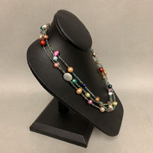 Load image into Gallery viewer, Multicolor Pearl &amp; Seed Bead Layered Necklace (19&quot;)
