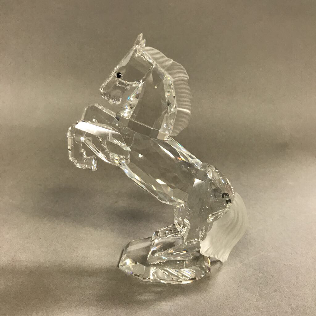 Swarovski Crystal Figurine Rearing White Stallion Horse 174958 (4.5