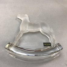 Load image into Gallery viewer, Vintage Hoya Crystal Glass Rocking Horse Figurine (5x4)
