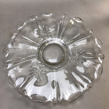 Load image into Gallery viewer, Vintage Fostoria Glass Footed Ruffed Edge Baroque Etched Tray (14&quot;)
